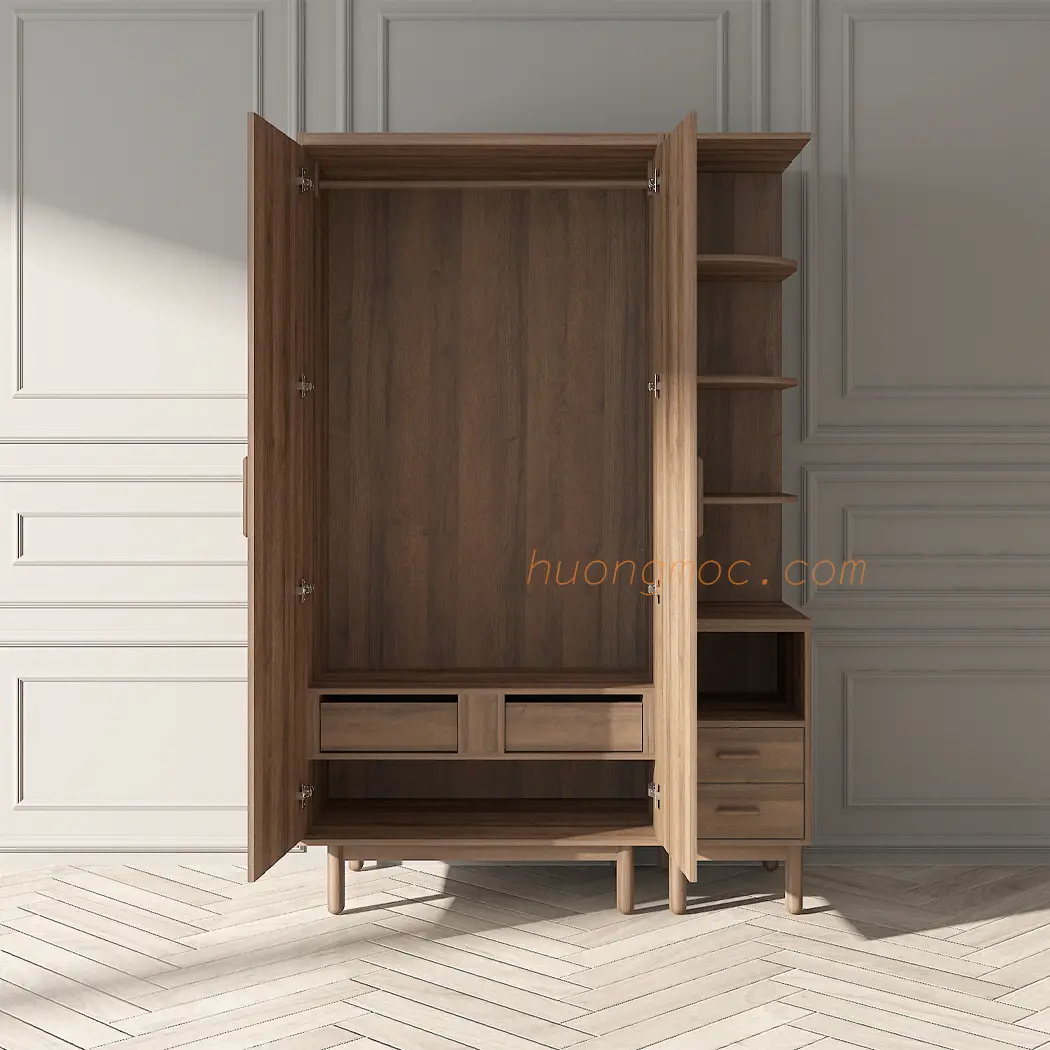 Tủ áo 2c 0224mdm tủ góc 0224md n b