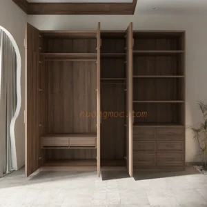 Tủ áo 0162md 3c 2.4m + Tv 1mx2.4m n 2