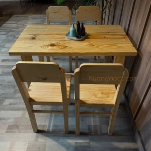 Bàn ăn m2 4ghế lưng tựa 03 d tn