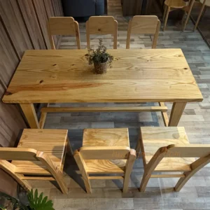 Bàn ăn m2 6ghế lưng tựa 03 d tn