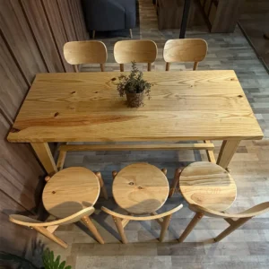 Bàn ăn m2 6ghế lưng tựa 05 e tn