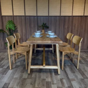 Bàn ăn m5 4ghế lưng tựa 05 a tn