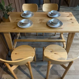 Bàn ăn m5 4ghế lưng tựa 05 d tn