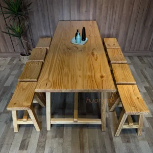 Bàn ăn m5 8ghế đôn lõm b tn