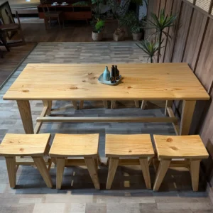 Bàn ăn m5 8ghế đôn lõm c tn