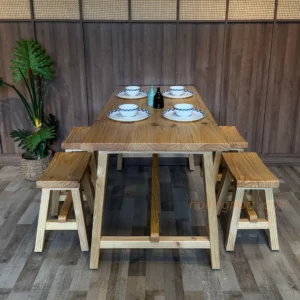 Bộ bàn m5 4ghế đôn lõm a tn